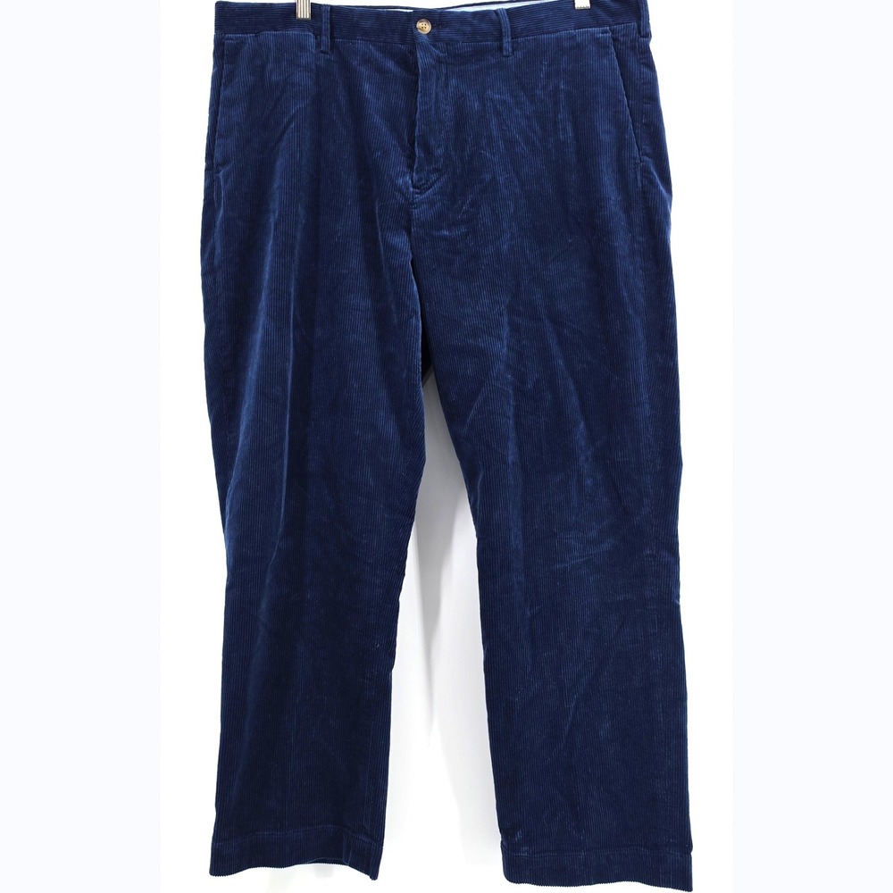 Polo Ralph Lauren Mens 38/30 Blue Stretch Classic Fit Corduroy Pants Chinos new
